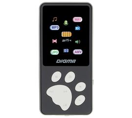  Плеер Hi-Fi Flash Digma S4 8Gb черный/серый/1.8"/FM/microSDHC 