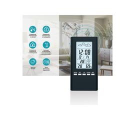  Метеостанция OXION OTM333, Черный 