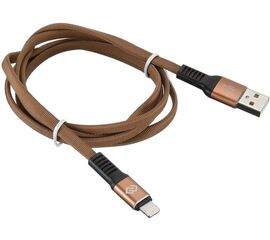  Дата-кабель Digma Lightning1.2м коричневый плоский 