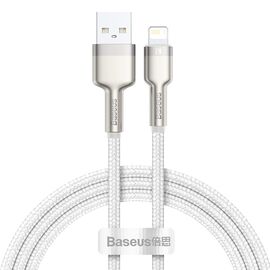  Кабель Baseus Cafule Series Metal Data Cable USB to IP 2.4A 2m White 