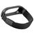  Ремешок металлический с магнитом для фитнес-браслета Xiaomi Mi Band 5/ Mi Smart Band 6, черный 