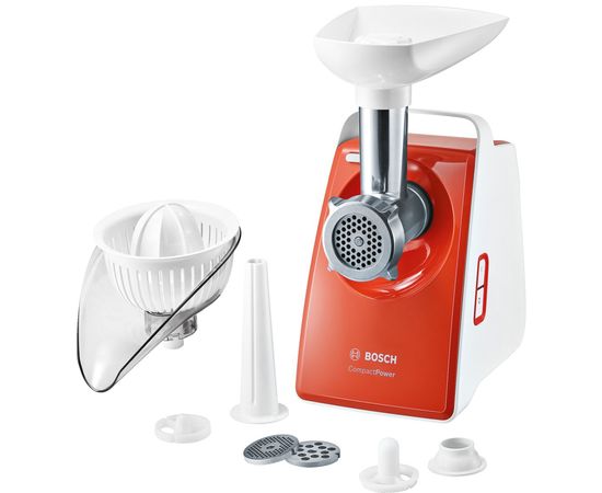  Мясорубка Bosch MFW3630I белый/оранжевый 