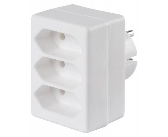  Сетевой разветвитель Buro BU-PS3F-W (3 розетки) белый 