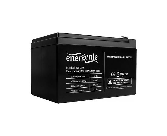  АКБ 12В 12Ач Energenie BAT-12V12AH, 4.0 kg, 151x99x96 mm 