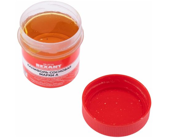  Канифоль REXANT (09-3710) сосновая, нейтральный флюс, марка А, 20г 