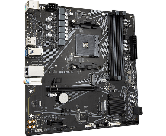  MB sAM4 Gigabyte B550M K AMD B550 4xDDR4 mATX AC`97 8ch(7.1) GbLAN RAID+HDMI+DP 