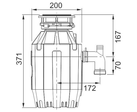  Измельчитель FRANKE Turbo Elite TE-75 134.0535.241 +пневмокнопка 