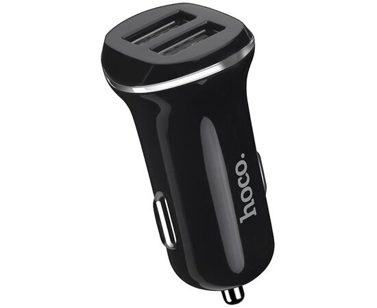  Адаптер Автомобильный Hoco Z1 2USB/5V/2.1A (black) 