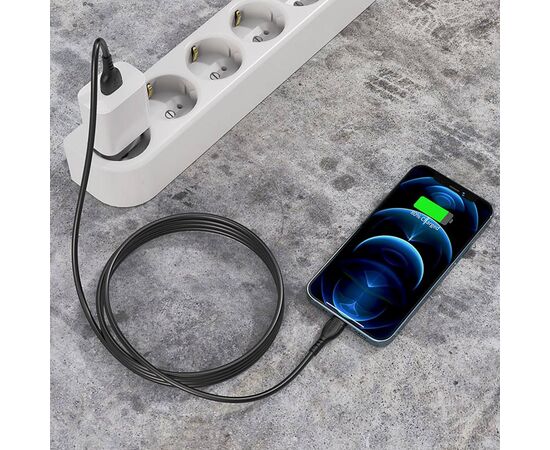  Кабель USB - Apple lightning Borofone BX51 Triumph, 100 см (black) 