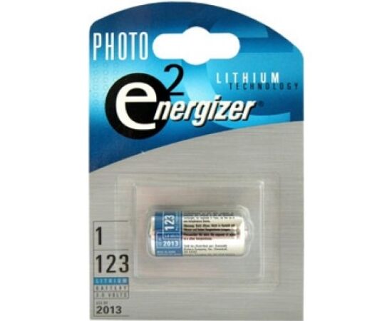  Батарейка 123A Energizer CR123A (1-BL) (6) (14358) 