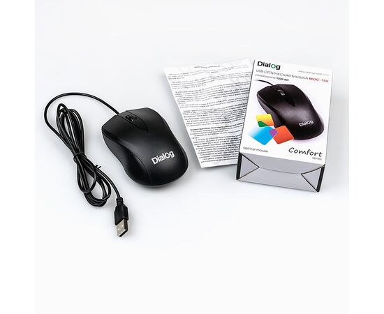  Мышь оптическая Dialog Comfort MOC-15U (black) 