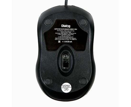  Мышь оптическая Dialog Comfort MOC-15U (black) 