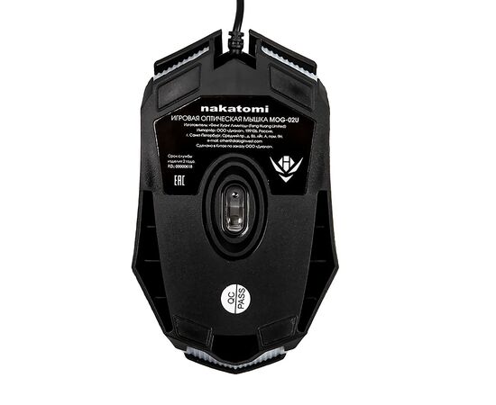  Мышь оптическая Nakatomi Gaming mouse MOG-02U (black) игровая 