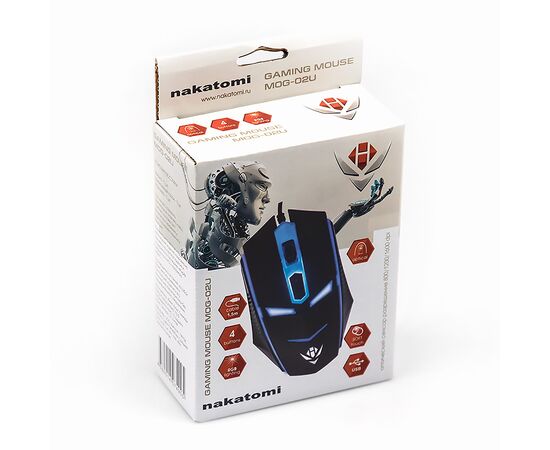  Мышь оптическая Nakatomi Gaming mouse MOG-02U (black) игровая 