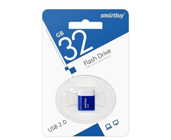  Флэш накопитель USB 32 Гб Smart Buy Lara (blue) 