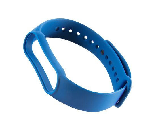  Ремешок силиконовый для Xiaomi Mi Band 5/6, синий, №08 