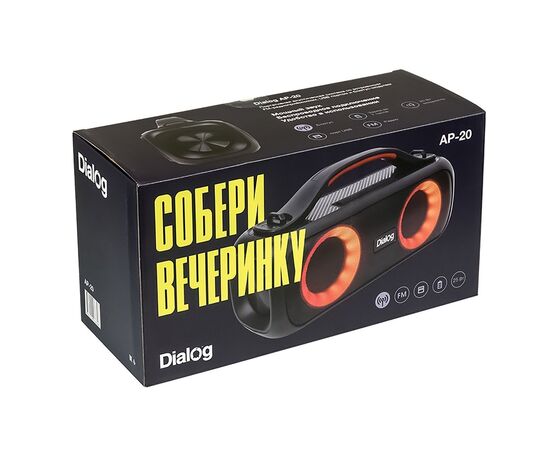  Портативная акустика Dialog Progressive AP-20 (black) (214515) 