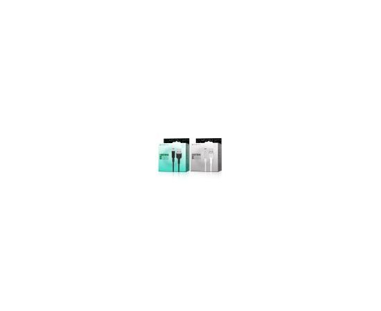  Кабель USB - 8 pin Borofone BX14 LinkJet, 1.0м, круглый, 2.4A, силикон, цвет: белый (1/360) 