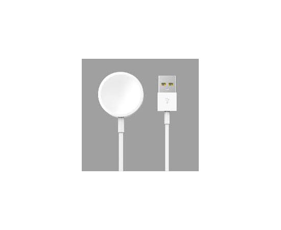  USB-кабель Apple Watch Magnetic Cable Denmen DW01, силикон, 1.0 м, круглый, белый 