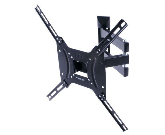  Кронштейн для телевизора Kromax DIX-24 черный 15"-55" до35кг поворотно-выдвижной и наклонный 