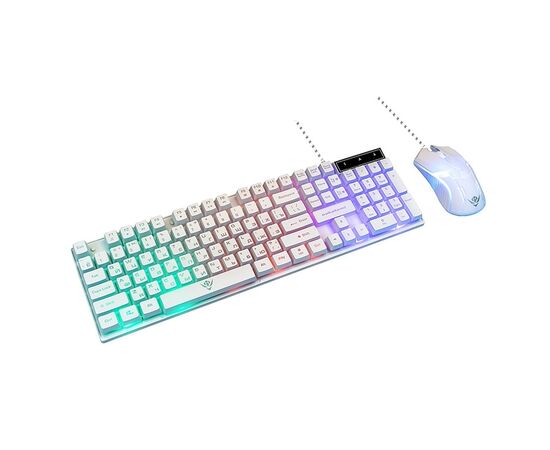  Проводной набор Nakatomi KMG-2305U Gaming мембранная, игровой клавиатура с подсветкой+мышь ((133010) 