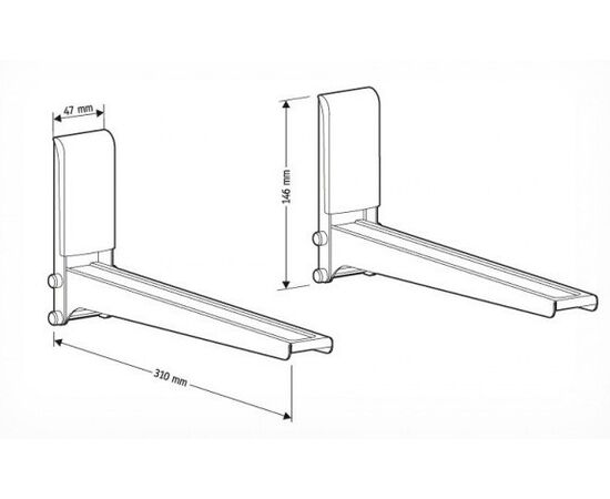  Кронштейн для СВЧ Holder MWS-2005 белый 