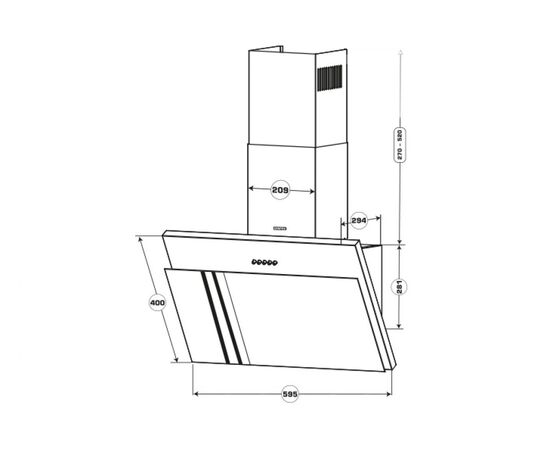  Вытяжка Centek CT-1826-60 Beige 
