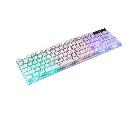  Клавиатура Nakatomi Gaming KG-23U мембранная игровая с подсветкой USB (white) (133006) 