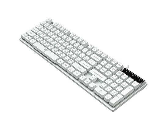  Клавиатура Nakatomi Gaming KG-23U мембранная игровая с подсветкой USB (white) (133006) 