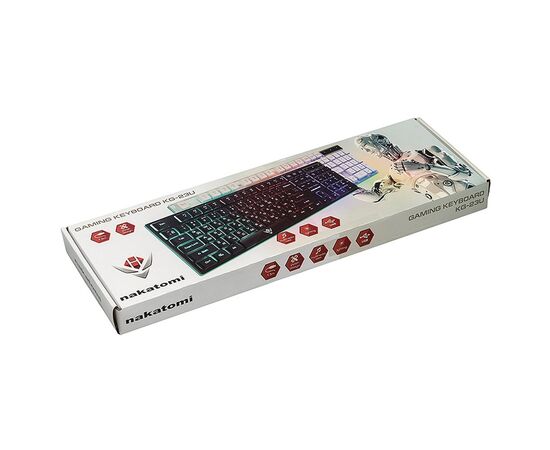  Клавиатура Nakatomi Gaming KG-23U мембранная игровая с подсветкой USB (white) (133006) 