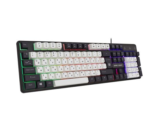  Клавиатура Defender Dark Knight GK-077 RU (white/black) (220446) 