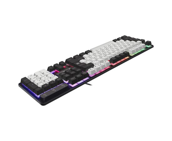  Клавиатура Defender Dark Knight GK-077 RU (white/black) (220446) 