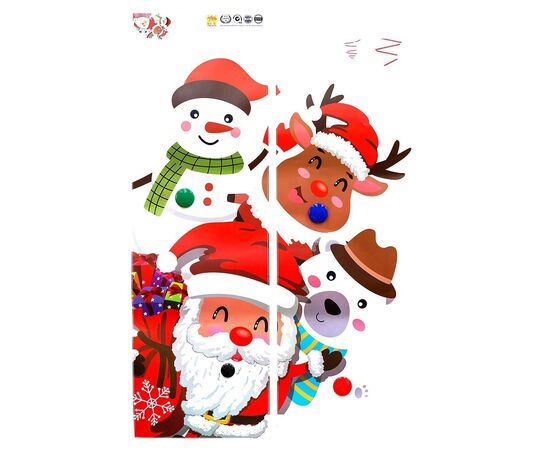  Наклейка - витражная 14 New Year (multicolor) (211382) 