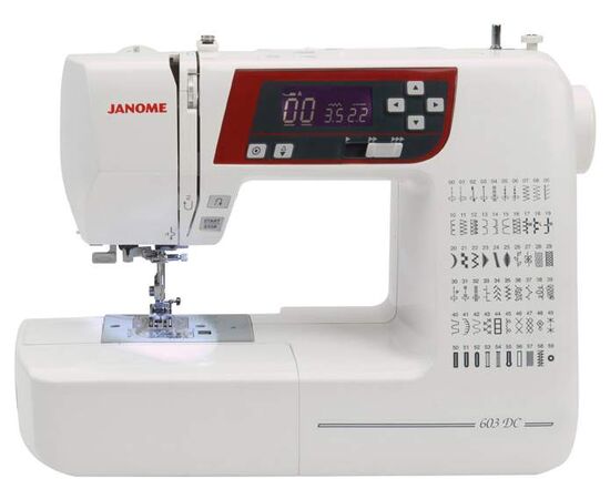  Швейная машина Janome 603 DC (603DC), электронное управление, горизонтальный челнок, количество операций: 60 