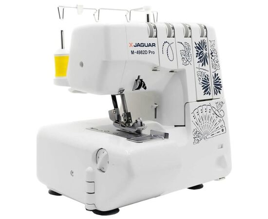  Оверлок Jaguar M-4982 D Pro (M-4982DPro), 3, 4-ниточный шов, ролевой шов, дифференциальная подача, скорость 1300 стежков/мин 
