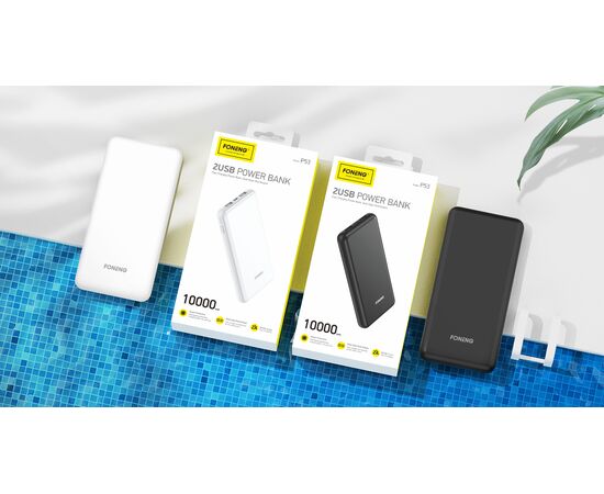  Внешний аккумулятор Foneng P53 10000mAh 2.1A 2*USB (White) 