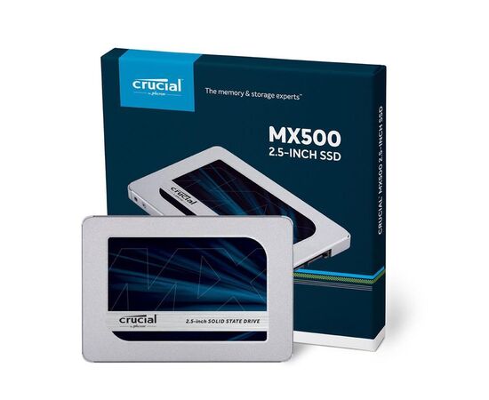  SSD Crucial MX500 2000GB (CT2000MX500SSD1) SATA 2.5" 3D TLC NAND 700TBW 560/510 MB/s, 95k/90k IOPS, 5yrs, 7mm (with 9.5mm adapter) 