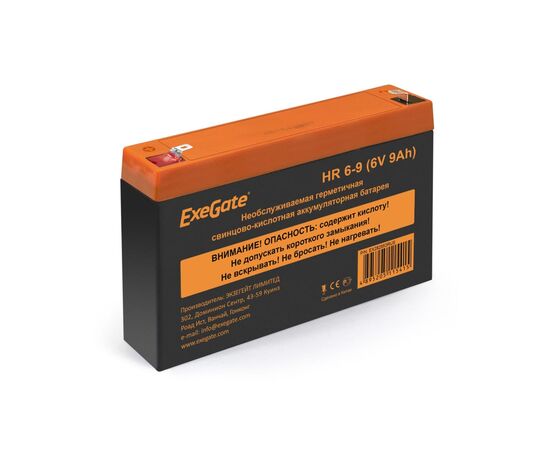  АКБ ExeGate HR 6-9 (282953) 6V 9Ah 634W, клеммы F2 