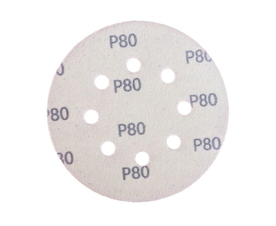  Круг шлифовальный Hanko Purple PP627 ( PP627.125.8.0080) 125 мм, 8 отв., Р80, 100 шт. 