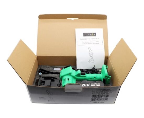  Пила цепная аккумуляторная ZITREK GreenSaw 20 Extra power 082-1851 с акк и ЗУ 