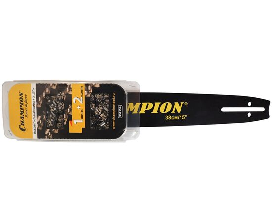  Комбо-набор для цепных пил CHAMPION 952934 шина 15"-PM-64 зв.+2 цепи (158SLBK095) 