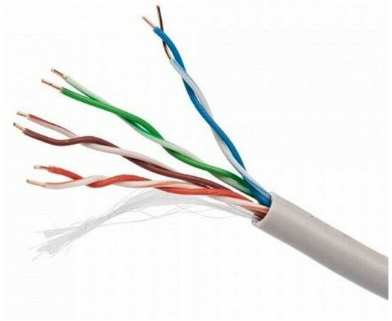  Витая пара Cablexpert UPC-5004E UTP кат.5e, 4 пары, CU, 305м., внутренний, многожильный, серый 