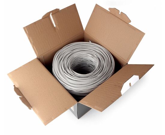 Витая пара Cablexpert UPC-5004E UTP кат.5e, 4 пары, CU, 305м., внутренний, многожильный, серый 