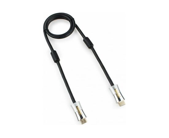  Кабель Cablexpert Platinum CC-P-HDMI01-1M HDMI v2.0 M/M 1м позол.разъемы металлический корпус ферритовые кольца блистер 
