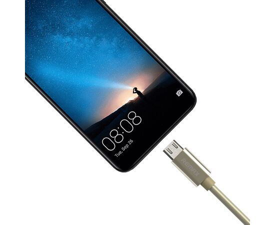  Кабель USB REMAX RC-054m Emperor USB - MicroUSB, 2.1А, 1 м, золотой 