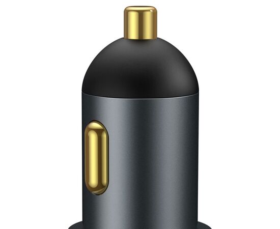  Автомобильное зарядное устройство BASEUS Share Together Port, 1xUSB + 1xUSB-C + 1 прикуриватель, 3A, 120W, черный 