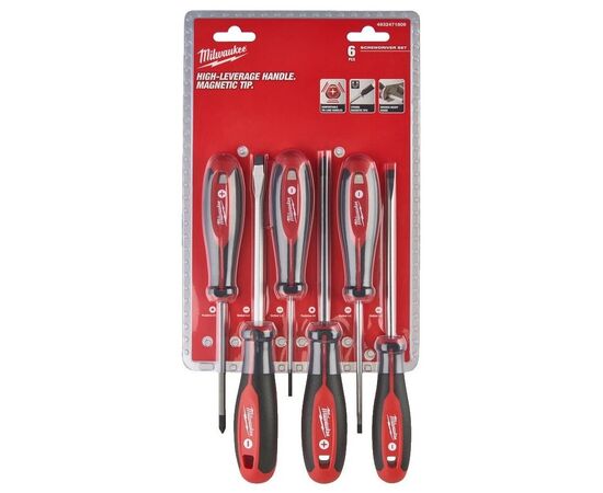  Набор отверток Milwaukee 4932471806 магнитных с трехгранной рукояткой 6 шт 