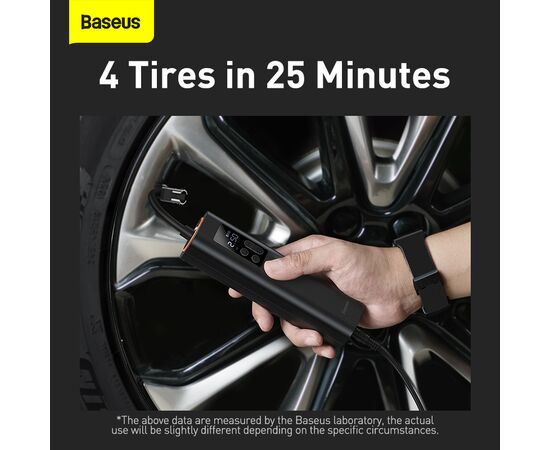  Автомобильный компрессор BASEUS Super Mini Inflator Pump, черный 