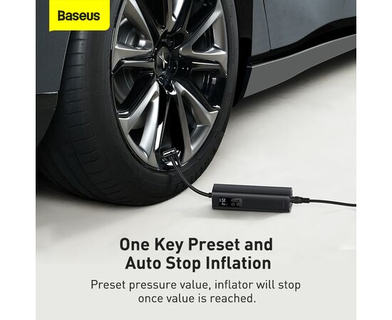  Автомобильный компрессор BASEUS Super Mini Inflator Pump, черный 