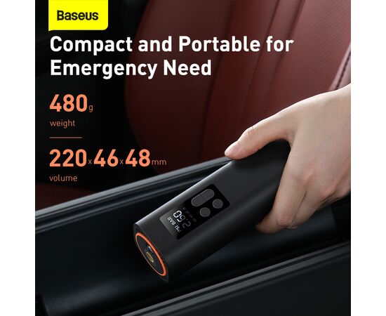  Автомобильный компрессор BASEUS Super Mini Inflator Pump, черный 